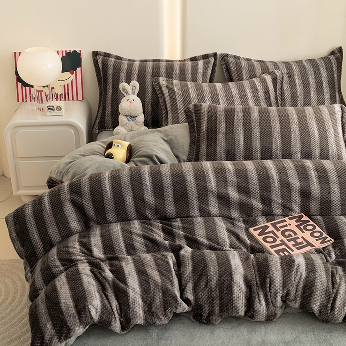 91家纺网 家纺一手货源 找家纺 倾慕家纺 2026新款立体菠萝格印花单枕套 个性灰