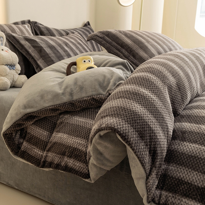 91家纺网 家纺一手货源 找家纺 倾慕家纺 2026新款立体菠萝格印花单枕套 个性灰