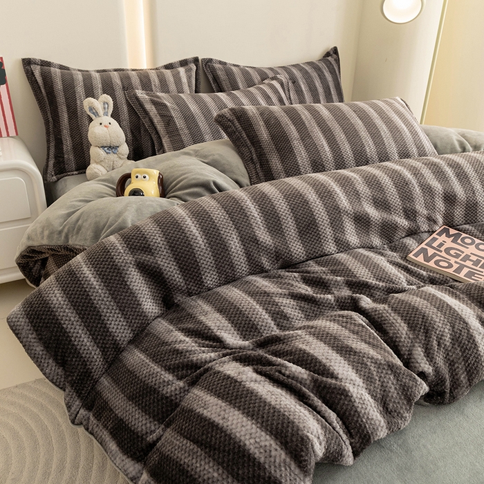 91家纺网 家纺一手货源 找家纺 倾慕家纺 2026新款立体菠萝格印花单枕套 个性灰