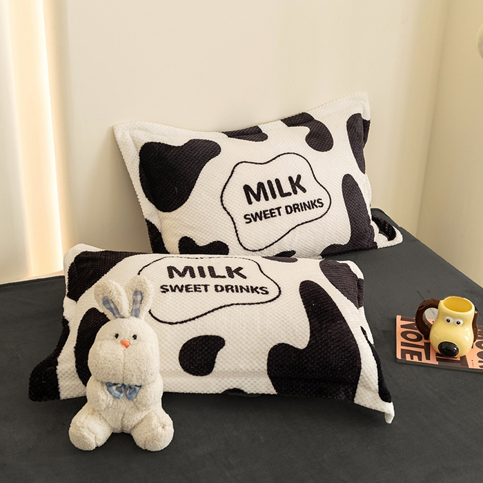 91家纺网 家纺一手货源 找家纺 倾慕家纺 2026新款立体菠萝格印花单枕套 牛奶咖啡