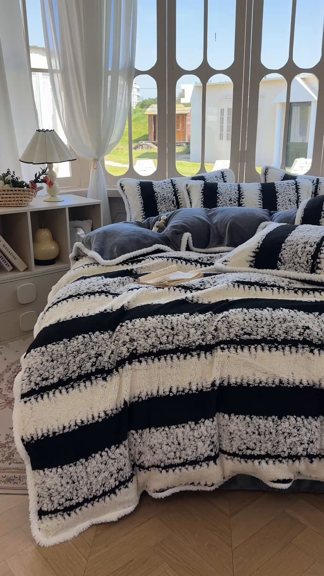 91家纺网 家纺一手货源 找家纺 新印象 2025新款阳离子绒牛奶绒保暖四件套 包边款阳离子绒-里维斯