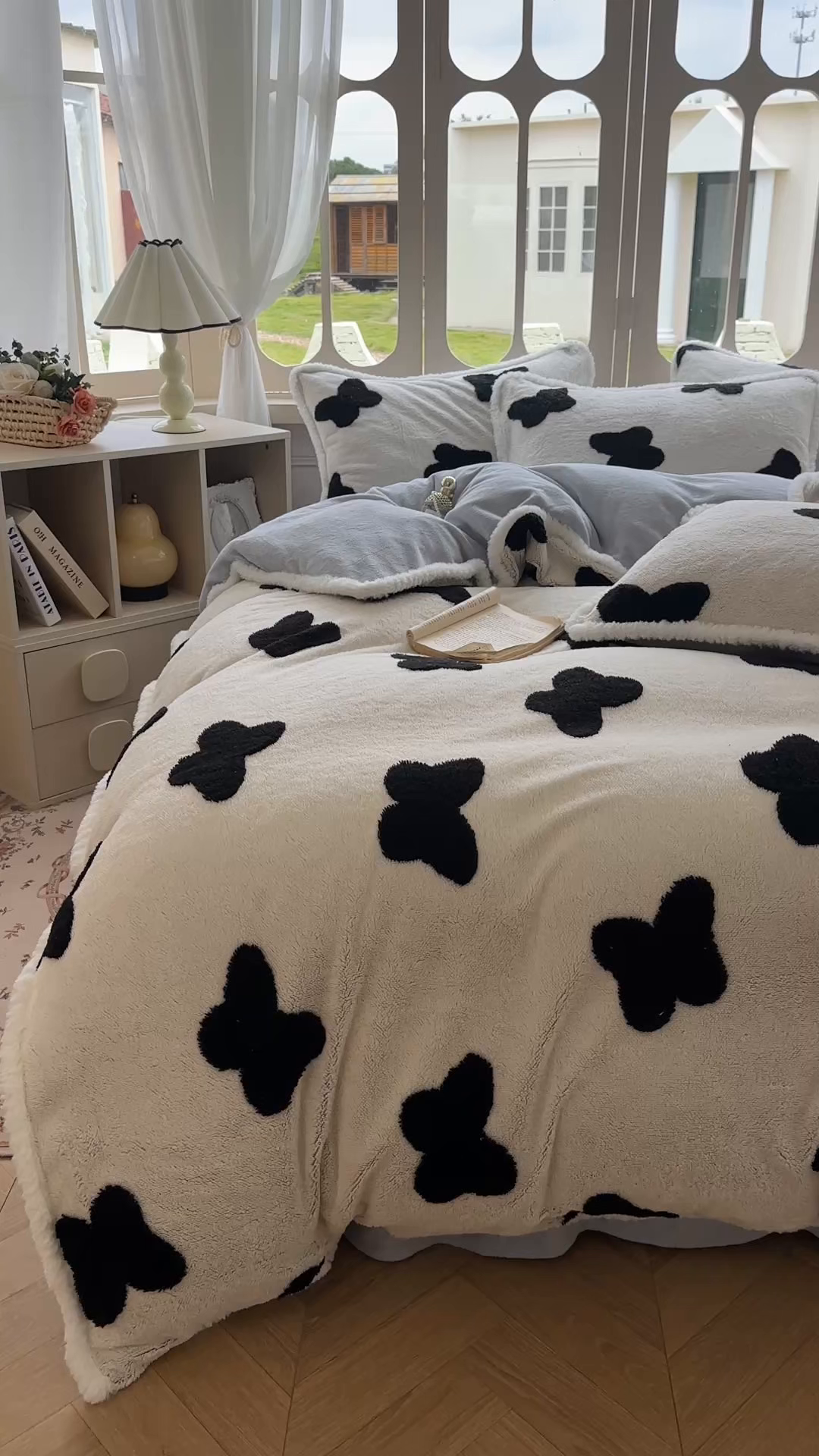 91家纺网 家纺一手货源 找家纺 新印象 2025新款阳离子绒牛奶绒保暖四件套 包边款阳离子绒-琳蝶