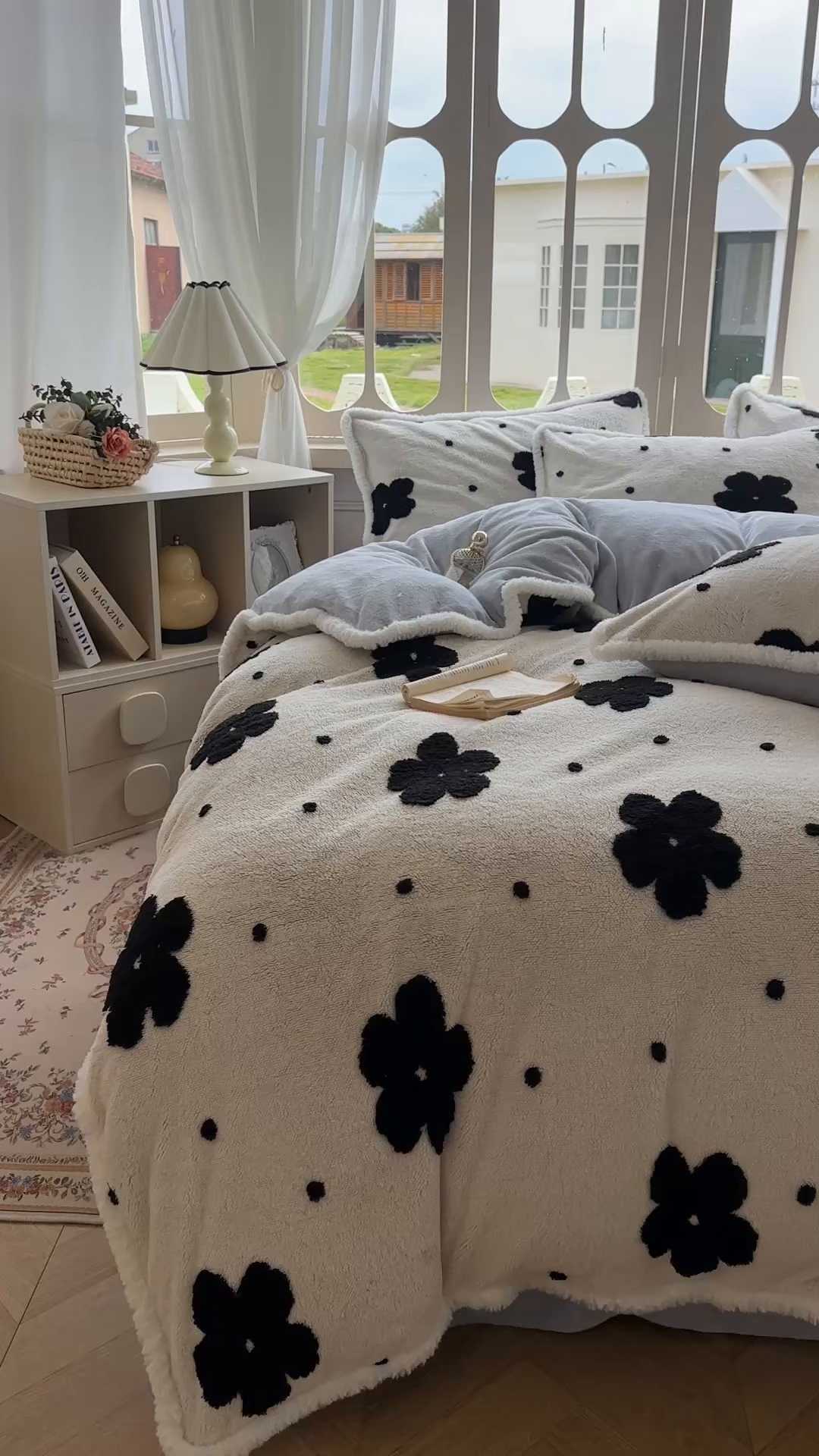 91家纺网 家纺一手货源 找家纺 新印象 2025新款阳离子绒牛奶绒保暖四件套 包边款阳离子绒-慕朵