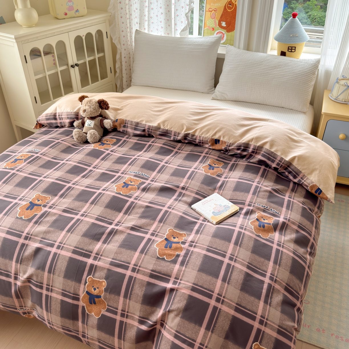 91家纺网 家纺一手货源 找家纺 （总）清雅福 2026春夏新品全棉13070萌趣系列四件套