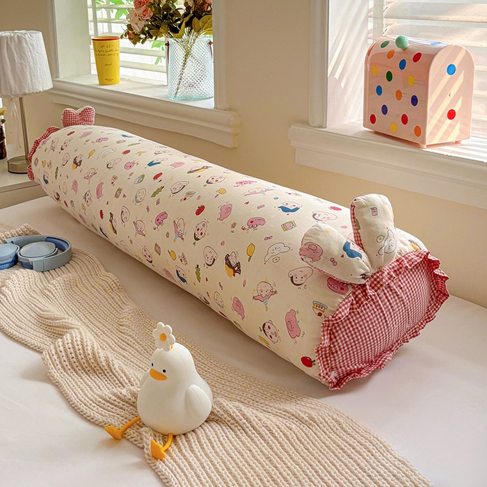 91家纺网 家纺一手货源 找家纺 （总）亦帆枕芯 2025新款好大一只全棉纯棉加大情侣双人枕头加大兔耳抱枕孕妇枕枕芯加枕套可拆洗