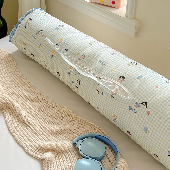 91家纺网 家纺一手货源 找家纺 亦帆枕芯 2025新款好大一只全棉纯棉加大情侣双人枕头加大兔耳抱枕孕妇枕枕芯加枕套可拆洗 小比蓝-兔耳抱枕