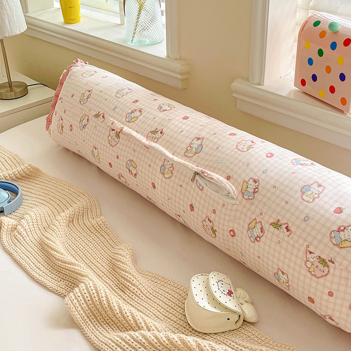 91家纺网 家纺一手货源 找家纺 （总）亦帆枕芯 2025新款好大一只全棉纯棉加大情侣双人枕头加大兔耳抱枕孕妇枕枕芯加枕套可拆洗