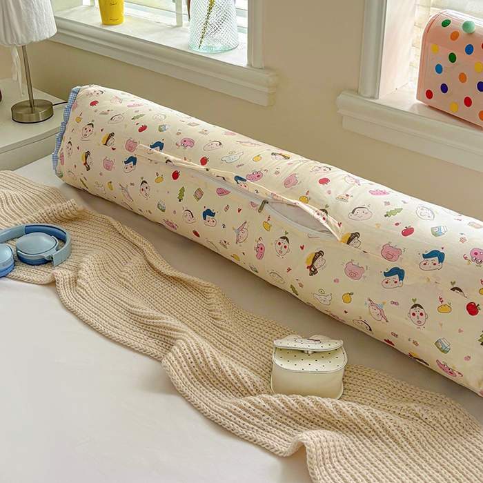 91家纺网 家纺一手货源 找家纺 亦帆枕芯 2025新款好大一只全棉纯棉加大情侣双人枕头加大兔耳抱枕孕妇枕枕芯加枕套可拆洗 小新蓝-兔耳抱枕