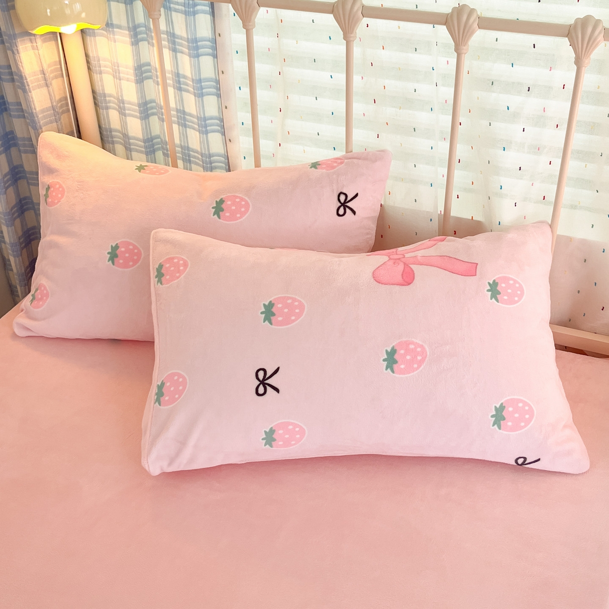 91家纺网 家纺一手货源 找家纺 （总）梦洋家纺 2025新款软fufu加厚保暖可爱系牛奶绒宿舍床套件系列