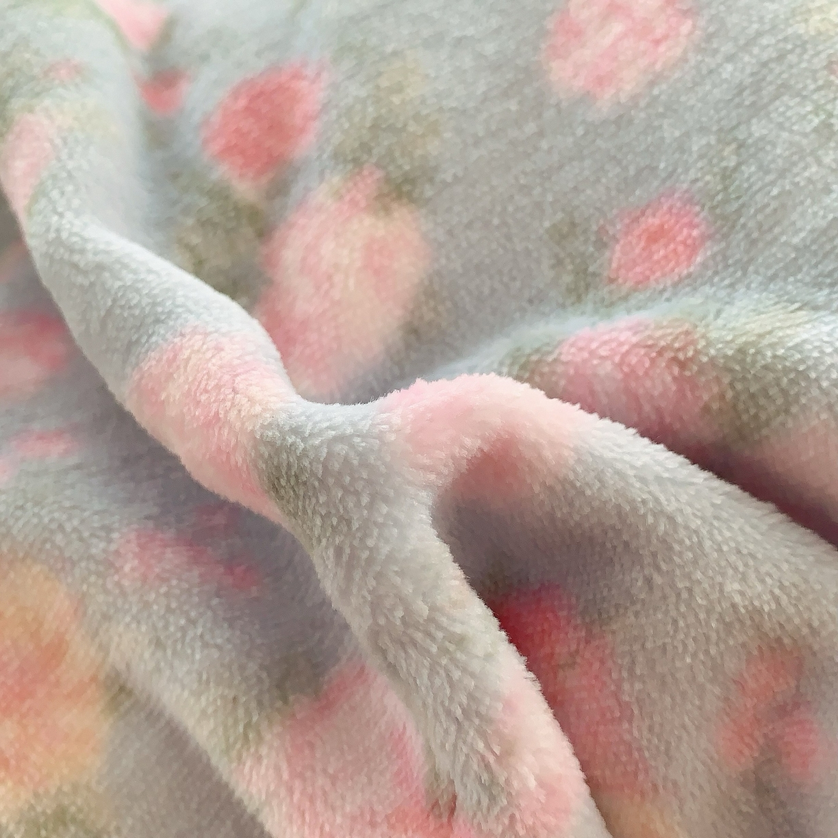 91家纺网 家纺一手货源 找家纺 奈萝家纺 2025新款加厚小清新印花牛奶绒三件套四件套 温馨花语蓝