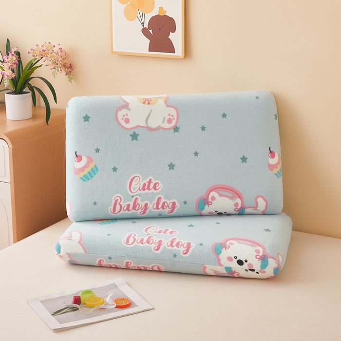 91家纺网 家纺一手货源 找家纺 （总）翎盈家纺 2025新款牛奶绒深睡枕专用枕套面包记忆枕枕头套