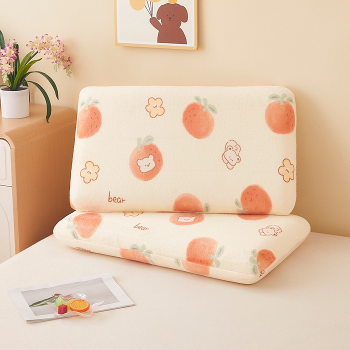 91家纺网 家纺一手货源 找家纺 （总）翎盈家纺 2025新款牛奶绒深睡枕专用枕套面包记忆枕枕头套