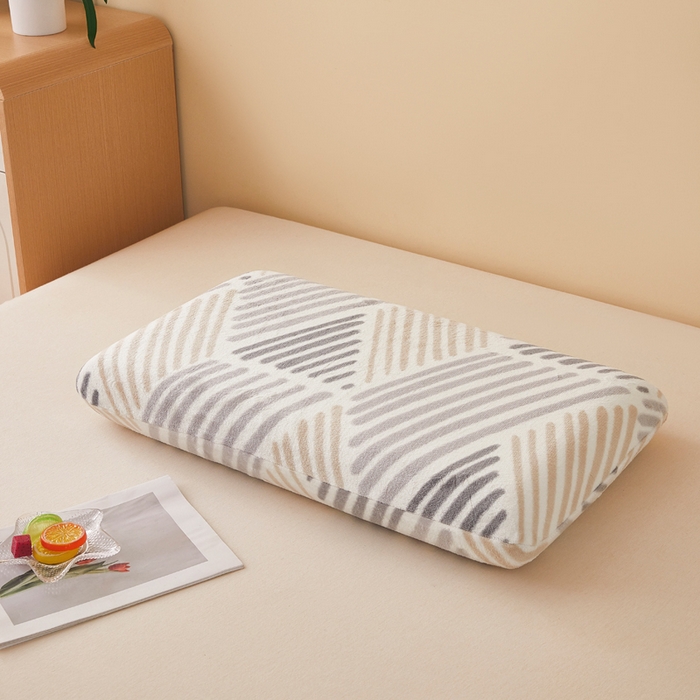 91家纺网 家纺一手货源 找家纺 （总）翎盈家纺 2025新款牛奶绒深睡枕专用枕套面包记忆枕枕头套