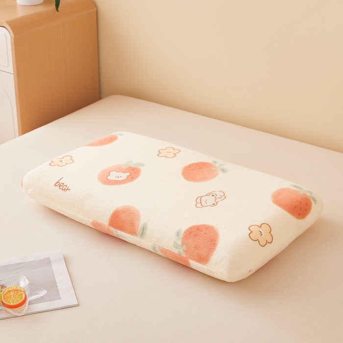 91家纺网 家纺一手货源 找家纺 翎盈家纺 2025新款牛奶绒深睡枕专用枕套面包记忆枕枕头套 心想事成