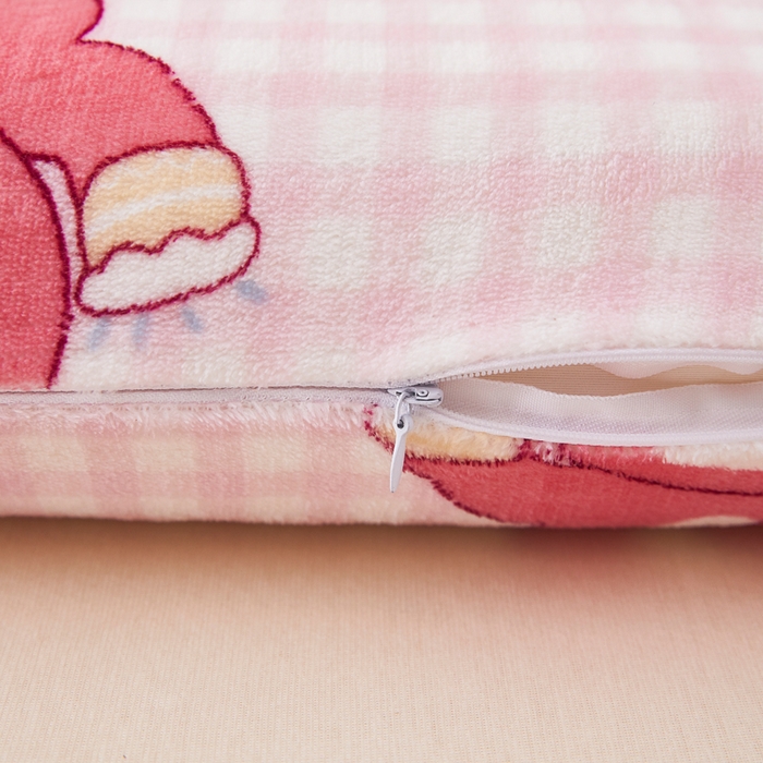 91家纺网 家纺一手货源 找家纺 翎盈家纺 2025新款牛奶绒深睡枕专用枕套面包记忆枕枕头套 快乐回忆