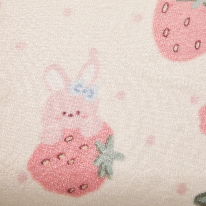 91家纺网 家纺一手货源 找家纺 翎盈家纺 2025新款牛奶绒深睡枕专用枕套面包记忆枕枕头套 奶油草莓