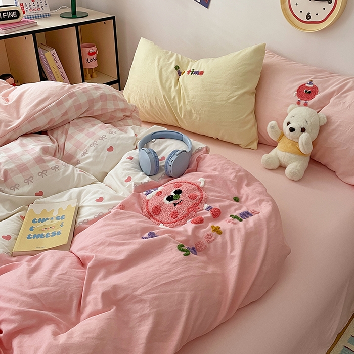 91家纺网 家纺一手货源 找家纺 彩韵家纺 2025新款水洗棉毛巾绣可爱猫咪系列 曲奇饼干