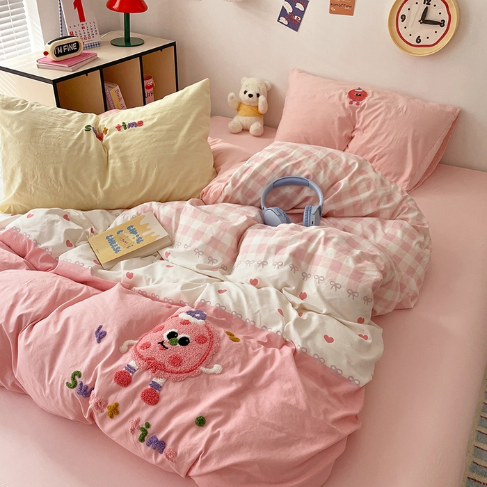 91家纺网 家纺一手货源 找家纺 彩韵家纺 2025新款水洗棉毛巾绣可爱猫咪系列 曲奇饼干