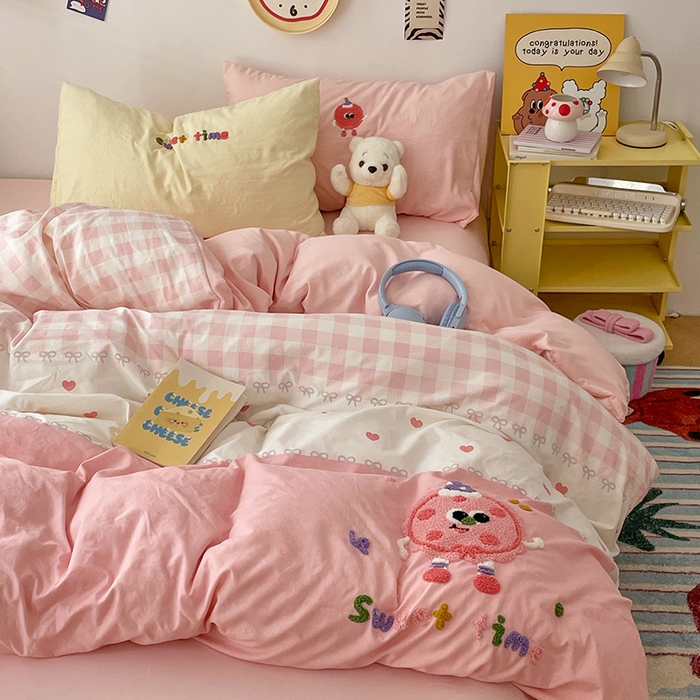 91家纺网 家纺一手货源 找家纺 彩韵家纺 2025新款水洗棉毛巾绣可爱猫咪系列 曲奇饼干