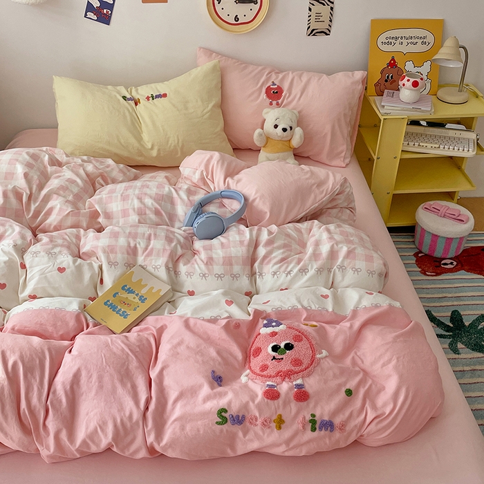 91家纺网 家纺一手货源 找家纺 彩韵家纺 2025新款水洗棉毛巾绣可爱猫咪系列 曲奇饼干