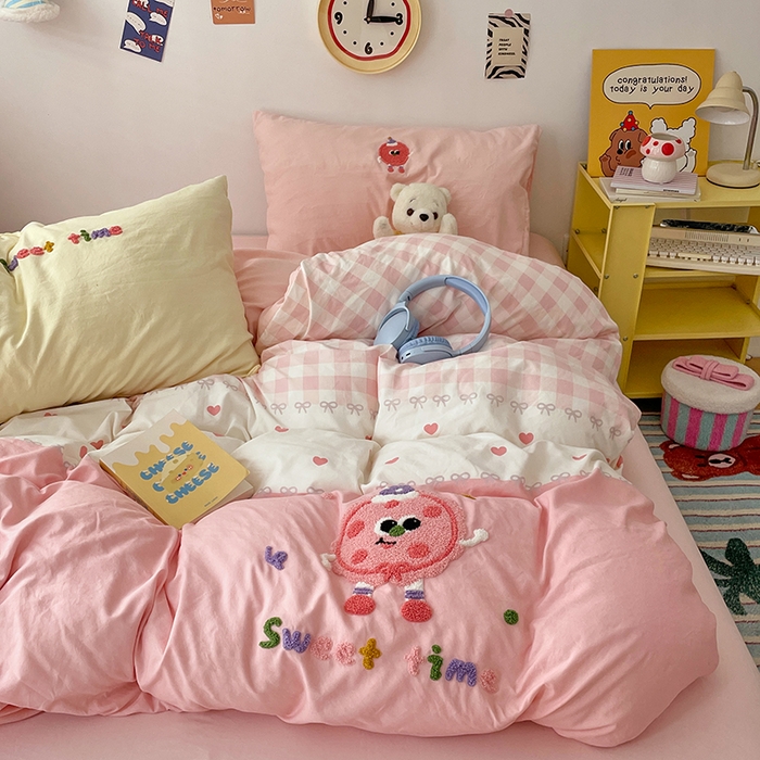 91家纺网 家纺一手货源 找家纺 彩韵家纺 2025新款水洗棉毛巾绣可爱猫咪系列 曲奇饼干