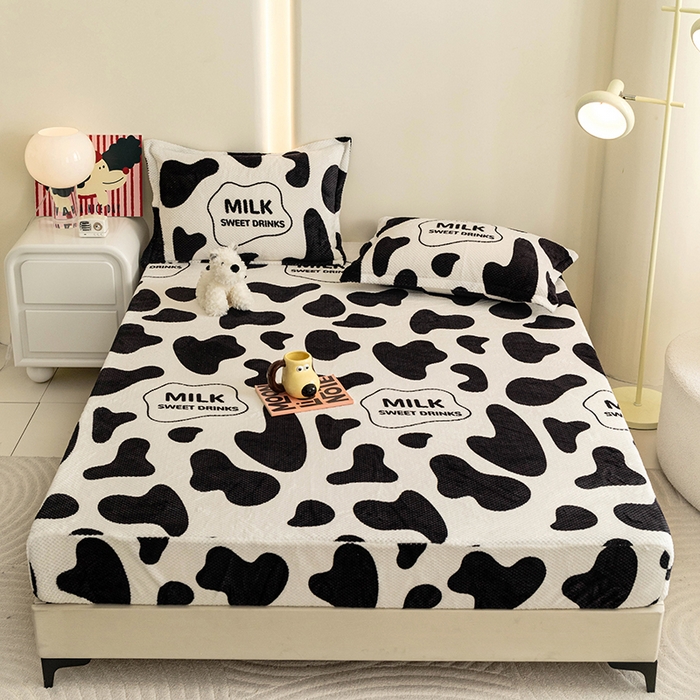 91家纺网 家纺一手货源 找家纺 （总）倾慕家纺 2025新款立体菠萝格印花保暖床笠