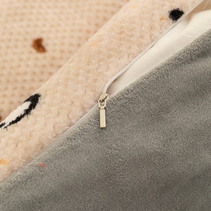 91家纺网 家纺一手货源 找家纺 倾慕家纺 2026新款立体菠萝格印花保暖单被套 米粒乐园