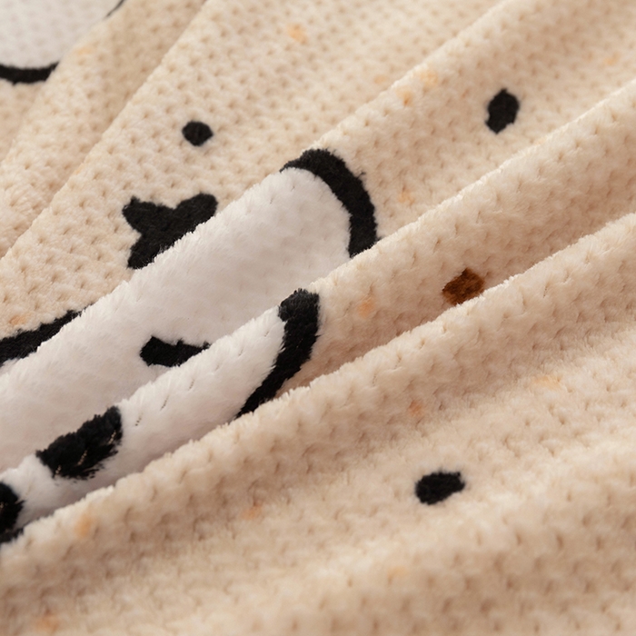 91家纺网 家纺一手货源 找家纺 倾慕家纺 2026新款立体菠萝格印花保暖单被套 米粒乐园