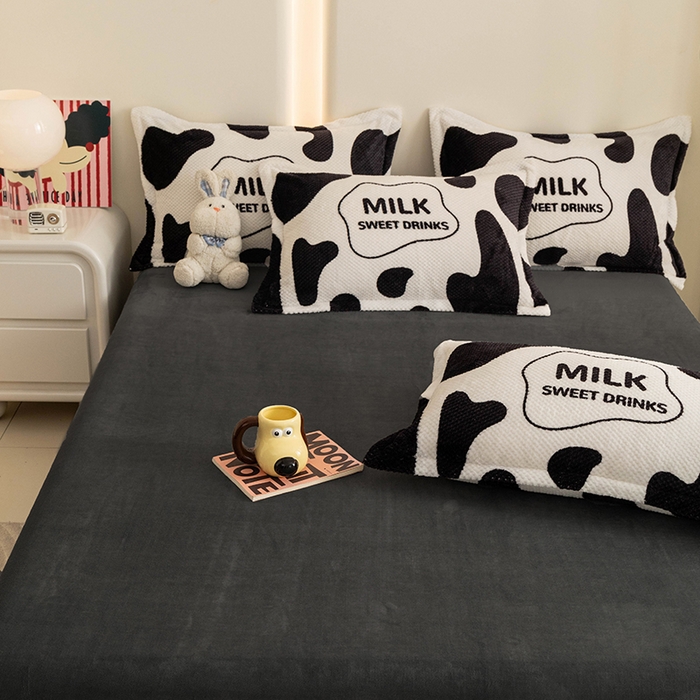 91家纺网 家纺一手货源 找家纺 倾慕家纺 2026新款立体菠萝格印花保暖单被套 牛奶咖啡