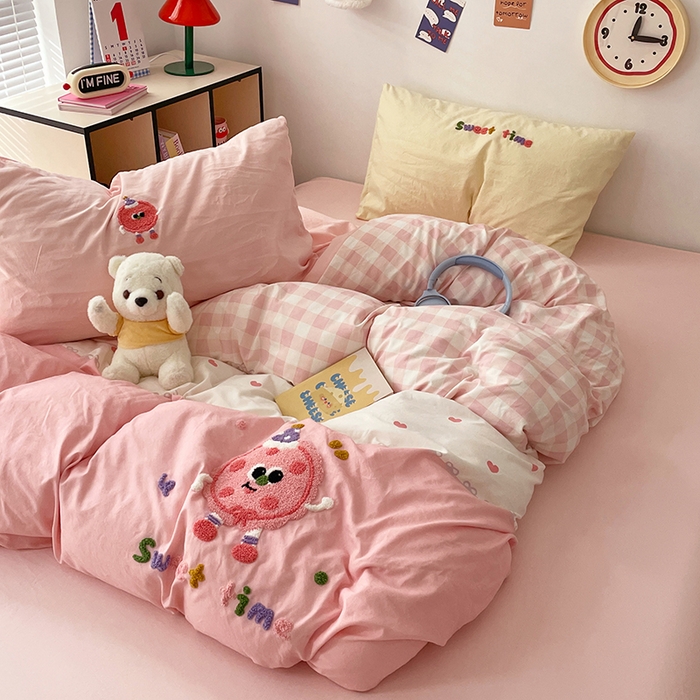 91家纺网 家纺一手货源 找家纺 卡迪熊家纺 2025新款水洗棉毛巾绣可爱猫咪系列 曲奇饼干