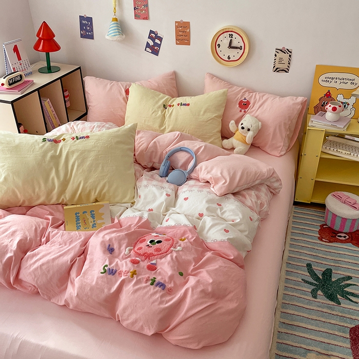 91家纺网 家纺一手货源 找家纺 卡迪熊家纺 2025新款水洗棉毛巾绣可爱猫咪系列 曲奇饼干