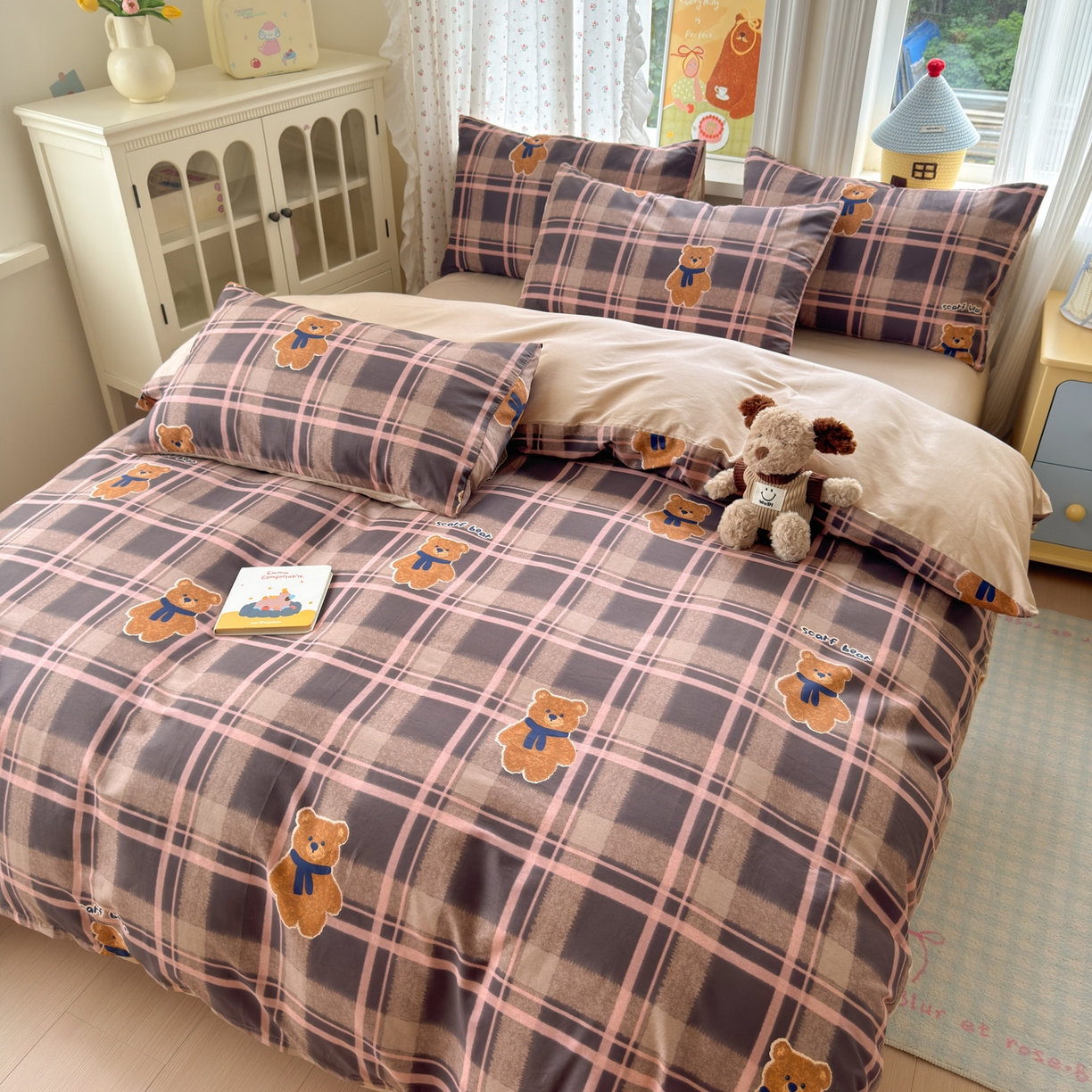 91家纺网 家纺一手货源 找家纺 （总）清雅福 2026春夏新品全棉13070萌趣系列单被套