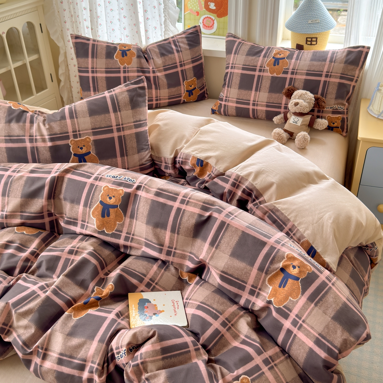 91家纺网 家纺一手货源 找家纺 （总）清雅福 2026春夏新品全棉13070萌趣系列单被套