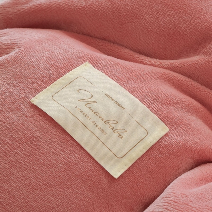 91家纺网 家纺一手货源 找家纺 啊雅家居 2026新款寒冬克星双面绒牛奶绒简约四件套 简粉