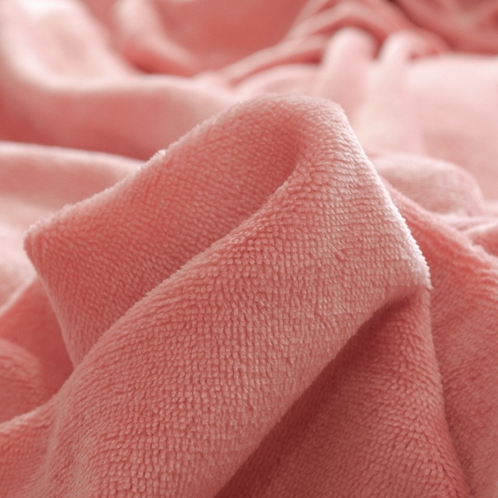 91家纺网 家纺一手货源 找家纺 啊雅家居 2026新款寒冬克星双面绒牛奶绒简约四件套 简粉