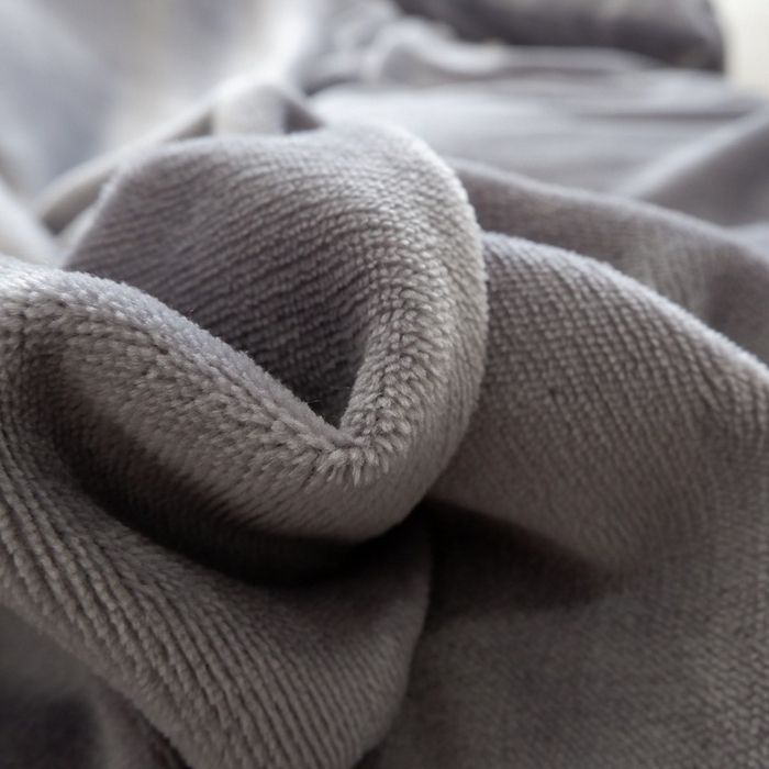 91家纺网 家纺一手货源 找家纺 啊雅家居 2026新款寒冬克星双面绒牛奶绒简约四件套 简灰