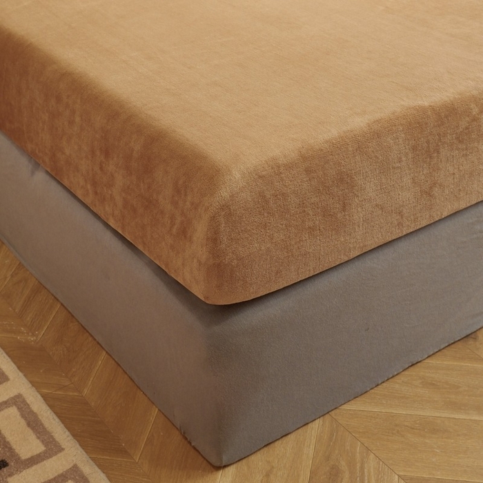 91家纺网 家纺一手货源 找家纺 啊雅家居 2026新款寒冬克星双面绒牛奶绒简约四件套 简咖