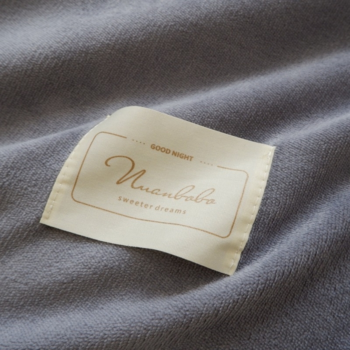 91家纺网 家纺一手货源 找家纺 啊雅家居 2026新款寒冬克星双面绒牛奶绒简约四件套 简灰