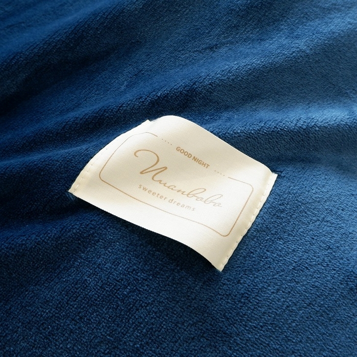 91家纺网 家纺一手货源 找家纺 啊雅家居 2026新款寒冬克星双面绒牛奶绒简约四件套 简藏青