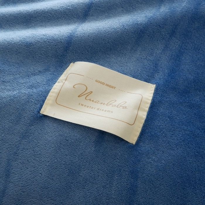 91家纺网 家纺一手货源 找家纺 啊雅家居 2026新款寒冬克星双面绒牛奶绒简约四件套 简蓝