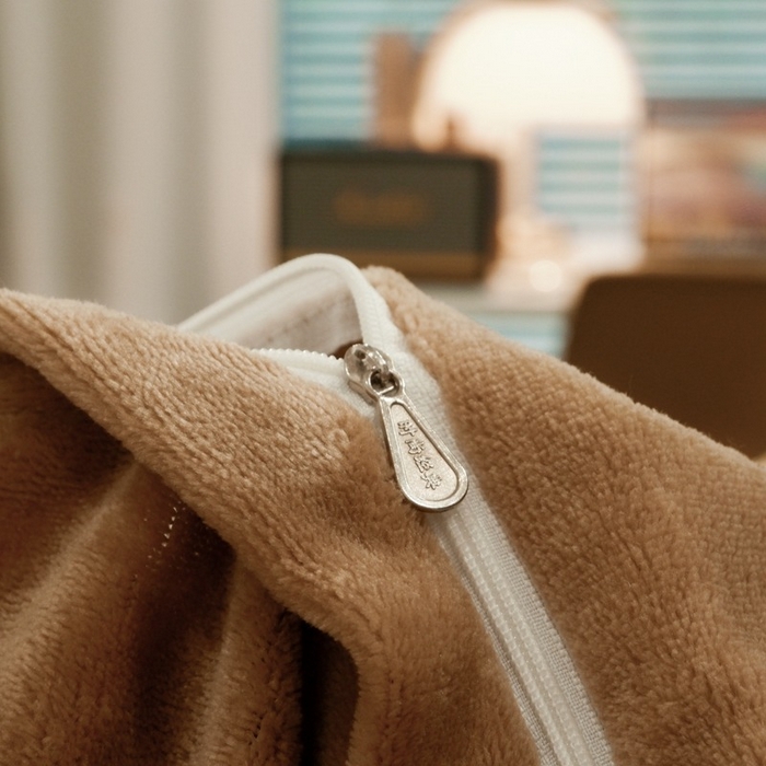 91家纺网 家纺一手货源 找家纺 啊雅家居 2026新款寒冬克星双面绒牛奶绒简约四件套 简咖