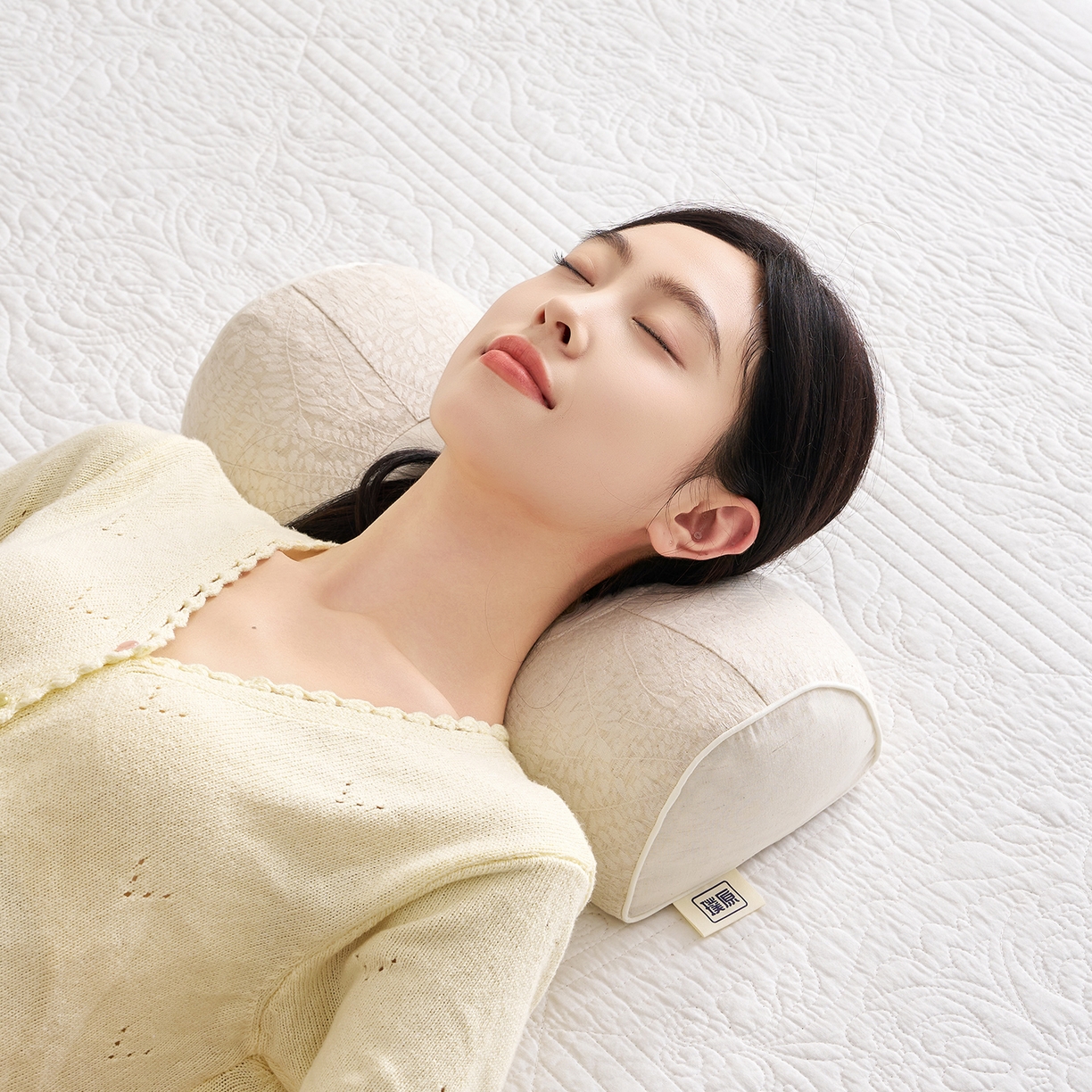 91家纺网 家纺一手货源 找家纺 （总）乐可 2025新款棉麻黑苦荞璞原立体枕荞麦枕头枕芯