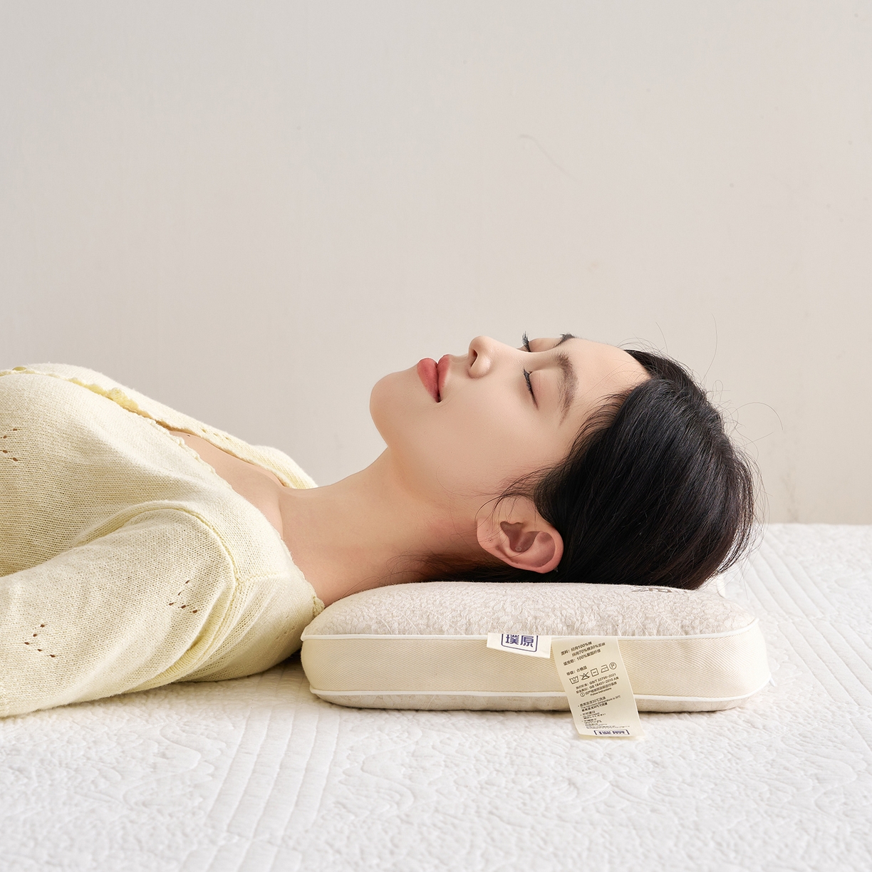 91家纺网 家纺一手货源 找家纺 （总）乐可 2025新款棉麻黑苦荞璞原面包枕荞麦枕头枕芯