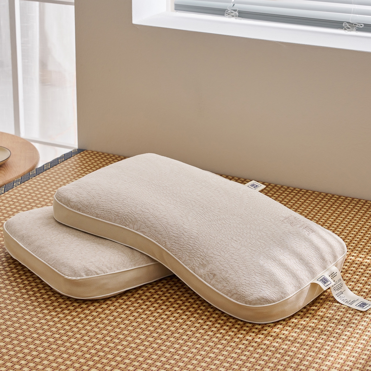 91家纺网 家纺一手货源 找家纺 （总）乐可 2025新款棉麻黑苦荞璞原面包枕荞麦枕头枕芯