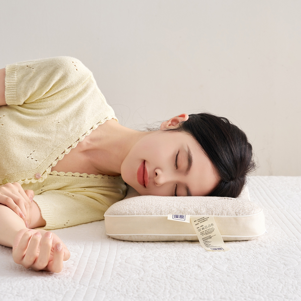 91家纺网 家纺一手货源 找家纺 （总）乐可 2025新款棉麻黑苦荞璞原面包枕荞麦枕头枕芯