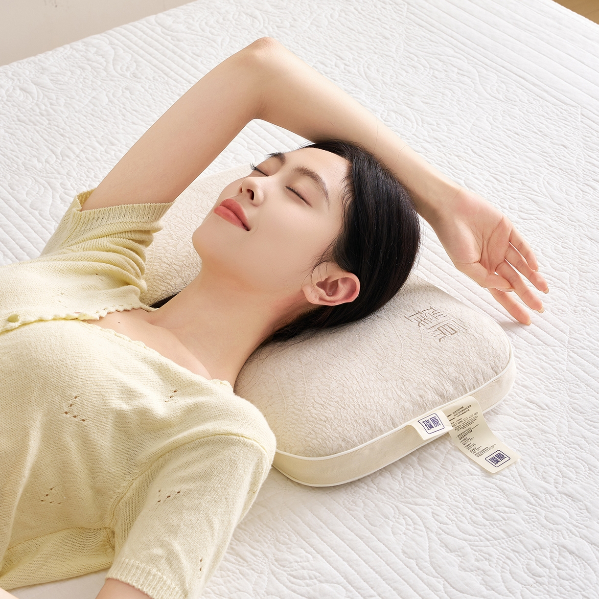 91家纺网 家纺一手货源 找家纺 （总）乐可 2025新款棉麻黑苦荞璞原面包枕荞麦枕头枕芯