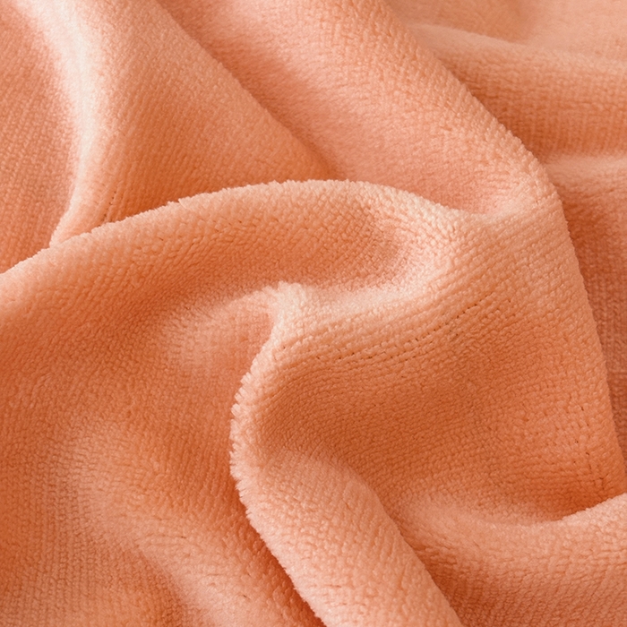 91家纺网 家纺一手货源 找家纺 织雅漫 2025新款牛奶绒绣花四件套 橘橙