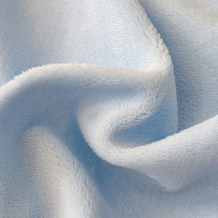 91家纺网 家纺一手货源 找家纺 织雅漫 2025新款牛奶绒绣花四件套 天蓝