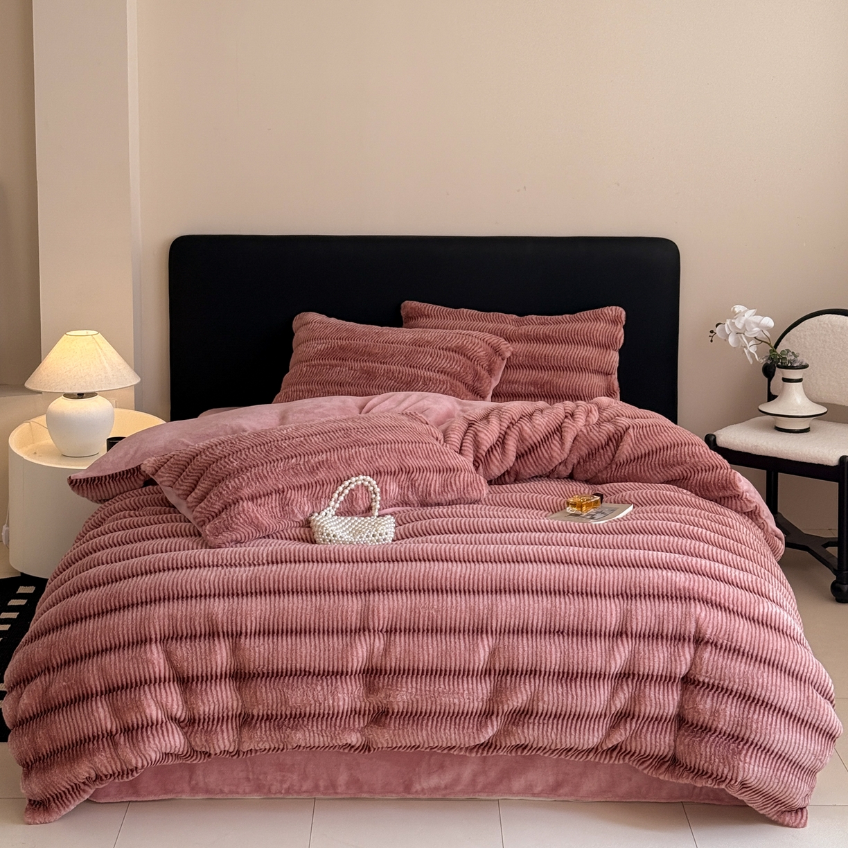 91家纺网 家纺一手货源 找家纺 （总）眠博士 2025新款阳离子兔兔绒四件套