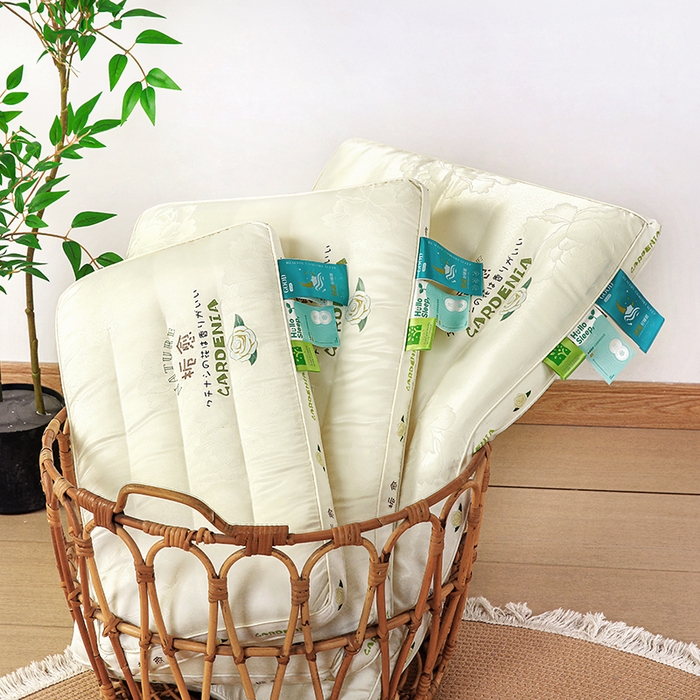 91家纺网 家纺一手货源 找家纺 （总）云熙枕业 2025新款贡缎提花护颈枕枕头枕芯-栀愈